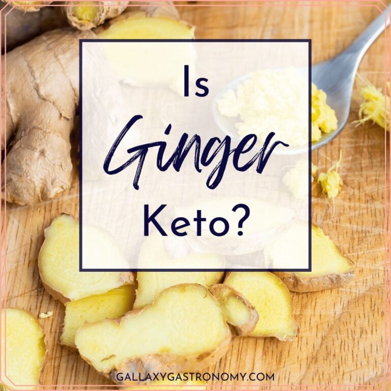 Photo of different kinds of ginger with "Is ginger keto" in a banner.
