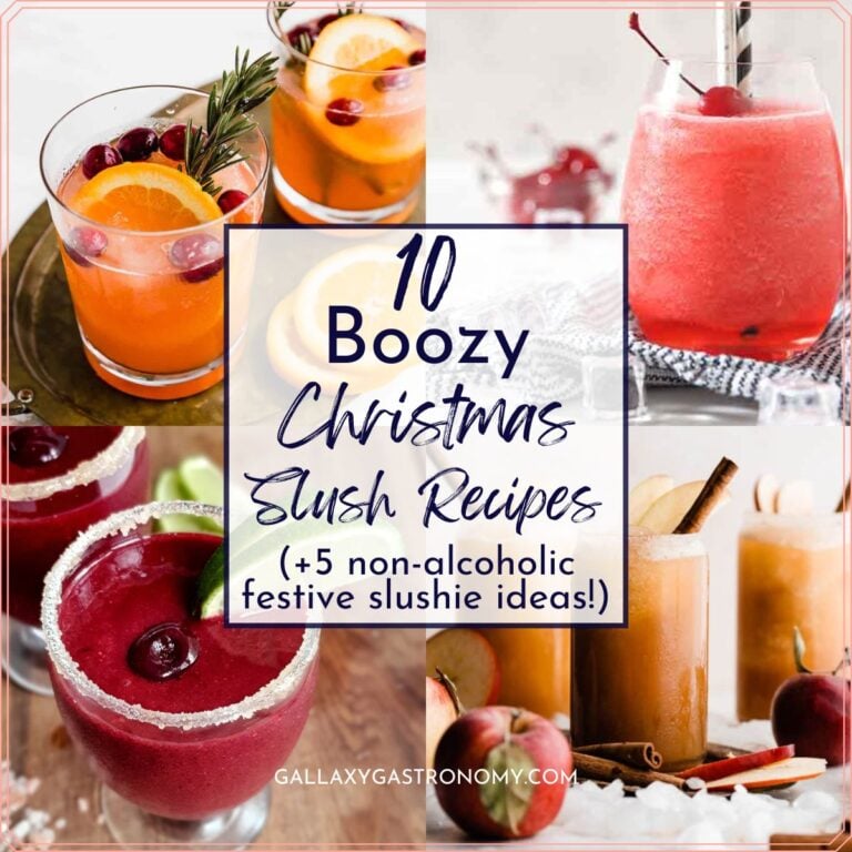 10 boozy Christmas slush recipes.