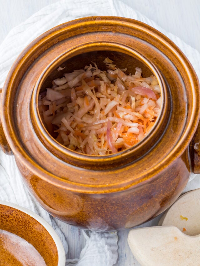 How to Make Sauerkraut in a Crock (Easy!)