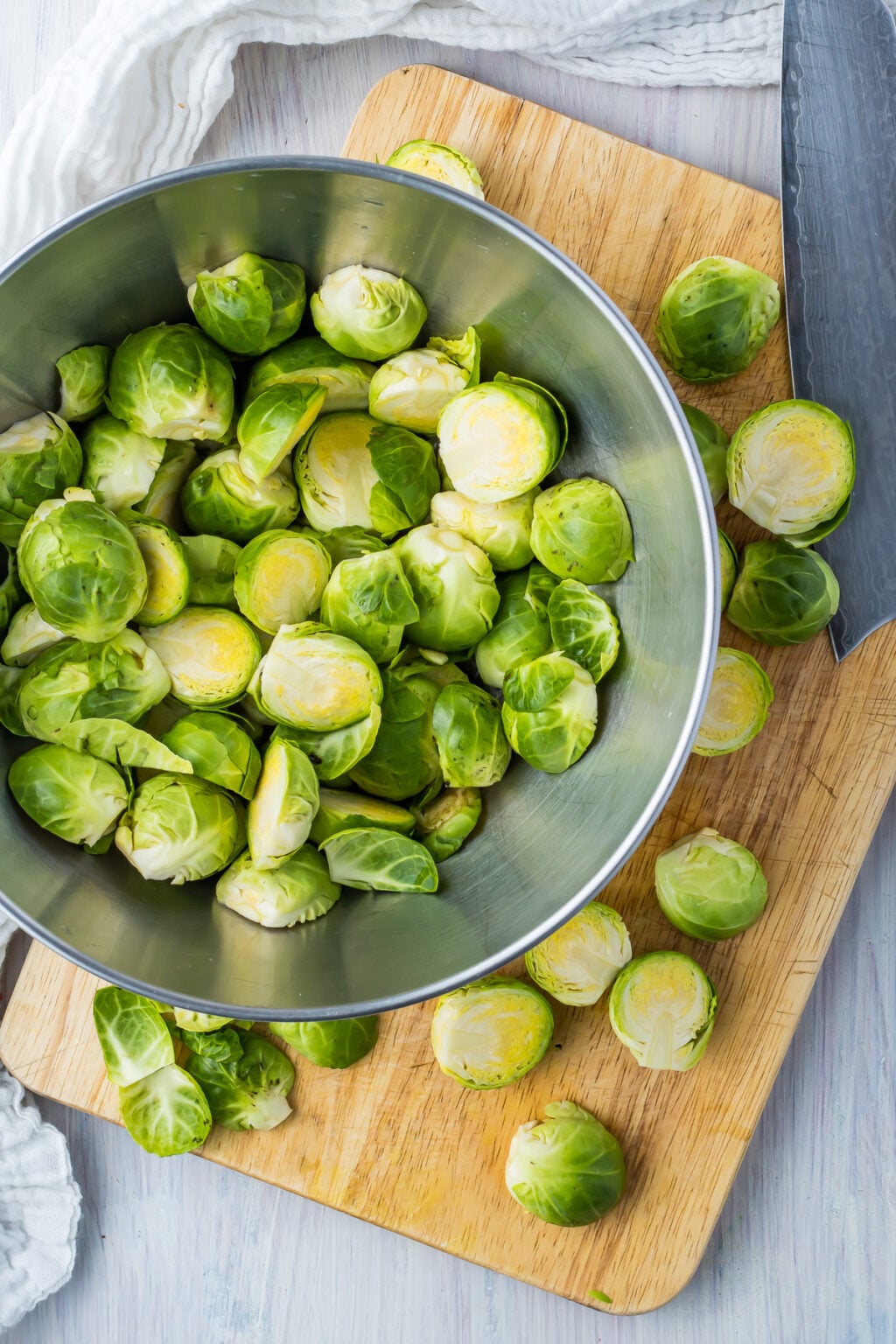 How to Clean and Cut Brussels Sprouts (Easy Method!) - Make Healthy Recipes