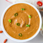 Overhead photo of Vegan Thai Peanut Sauce.