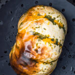 Carnival squash in an air fryer.